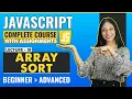 18 Array Sort Javascript tutorial for beginners Javascript full course