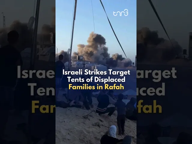 Israeli airstrikes hit tents where 1.2 million displaced people seek refuge in #Rafah