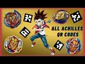All Achilles QR Codes - BEYBLADE BURST APP