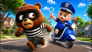 🔴 Police LIVE! Catch the Sneaky Bear Thief 🐻🚓 | Funny Kids Police Cartoon