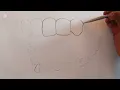 how to draw teeth Easy tutorial