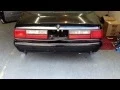 LS1 Fox body mustang swap Long tube headers custom x pipe 3 Borla mufflers