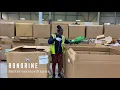 This is what a Sorter job looks like in Goodwill s warehouse