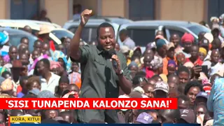 'RUTO SISI TUNAPENDA KALONZO SANA!' Mwingi MCA leader tells Ruto face to face in Mwingi🔥