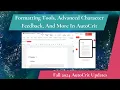 PDF Formatting Advanced Character Feedback And More AutoCrit Updates Fall 2024
