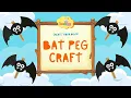 Bat Peg Craft Easy Kid s Craft Free Template
