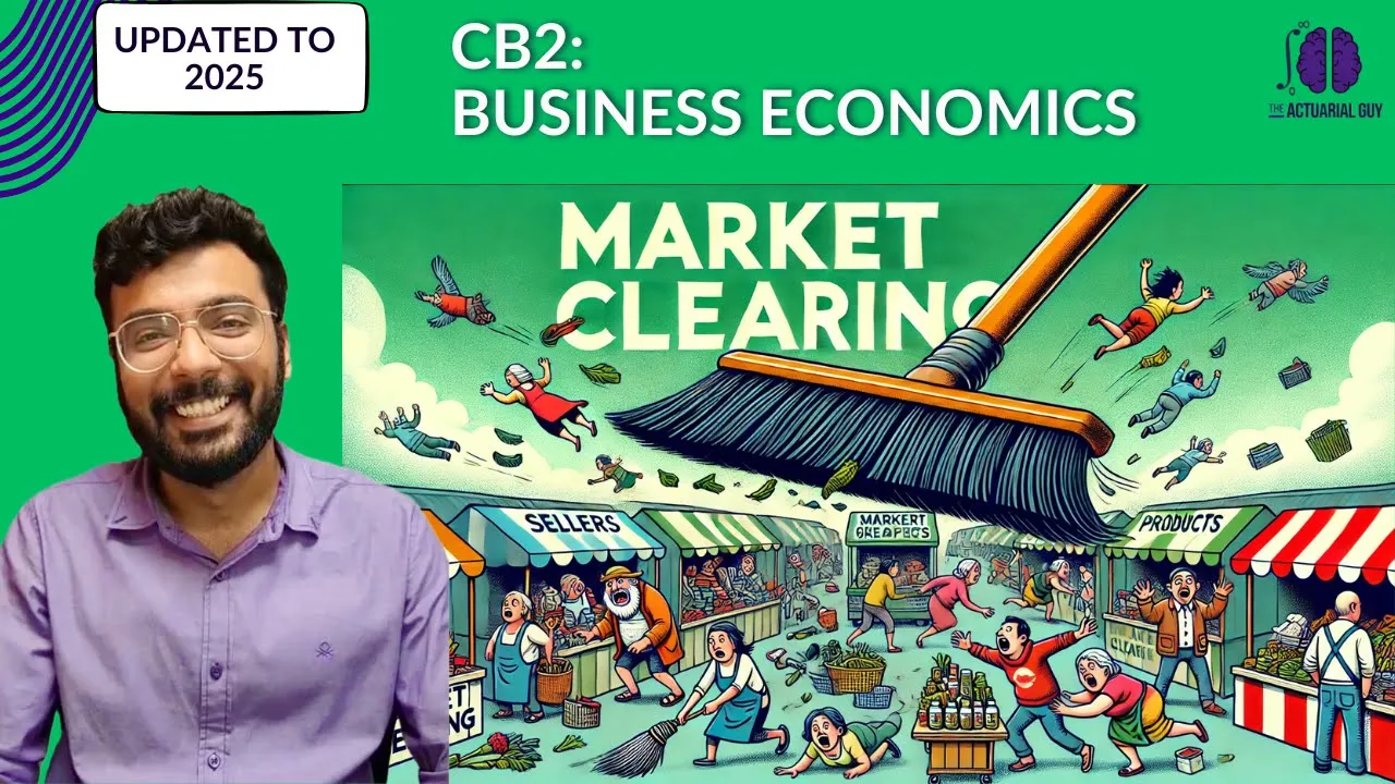 CB2 | Lecture 7 | Market Clearing | Shifts in Demand & Supply Curves #actuary #economics