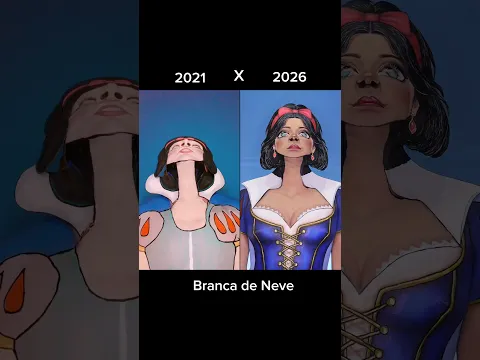 O que achou dessa evolução? ☺️🍎 #makeup #brancadeneve #disney