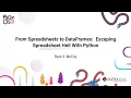 TUTORIAL Ryan S McCoy From Spreadsheets to DataFrames
