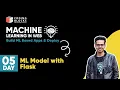 Machine Learning in Web Build ML Based Apps ML Model with Flask Mohit Uniyal