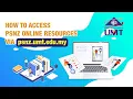 How To Access PSNZ Online Resources Via psnz umt edu my