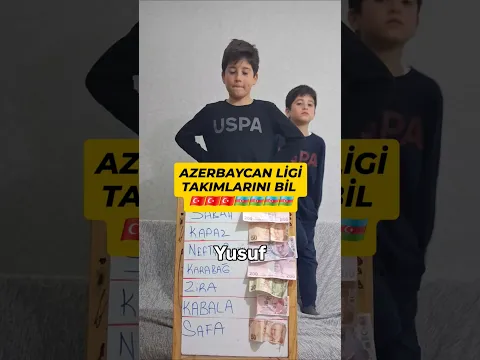 Futbol takımlarını bil para ödülünü kazan 💸💰 Azerbaycan Futbol ligi