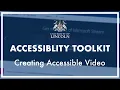 Creating Accessible Accessibility Toolkit
