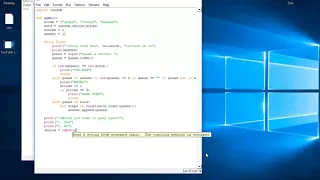 Beginner python hangman console game tutorial