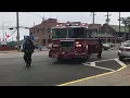 FDNY ENGINE 268 and SOON AS REPLACEMENT by the FDNY LADDER 137 Returning to Far Rockaway Quarters