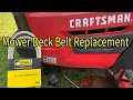 How To Replace The Mower Deck Belt On A Craftsman T110 Lawn Tractor