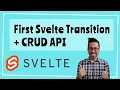 How to use a transition in Svelte Also Creating updating and deleting posts and XSS protection