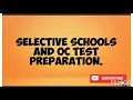 Selective Schools and OC Test preparation Maths