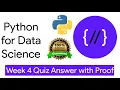 NPTEL Python for Data Science Week 4 Quiz answers with detailed proof of each answer