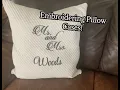 How to Embroider Pillow Cases of a Bed Set