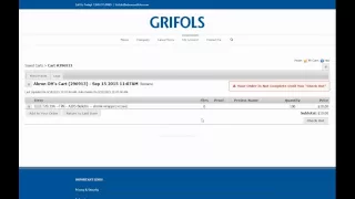 Grifols Order Desk Training - How To Order