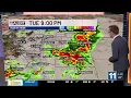 More storms with hail and flooding possible Tuesday