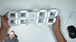 3D LED Digital Wall Clock with Remote Control