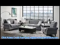 Acme 53280-81 2 pc Gracie oaks hannes gray fabric wing back pocket coil seating sofa and love seat