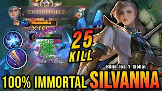 Download 25 Kills!! You Must Try This Build for Silvanna 100% IMMORTAL!! - Build Top 1 Global Silvanna ~ MLBB MP3