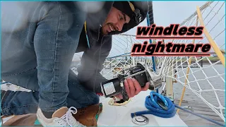 Nightmare discovery, after removing my old windless. Follow as a prepared to cross the ocean.