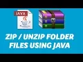 JAVA - ZIP UnZip files or folder