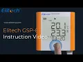 Elitech Digital Temperature Humidity Data Logger GSP-8 Instruction