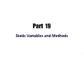 Java Programming Beginner Tutorials Part 19 Static Variables and Methods