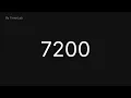 7200 Seconds Countdown Timer 2 Hour Timer for Focus Study Productivity