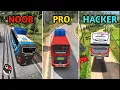 🚚NOOB ❌ vs PRO ✅ vs HACKERS 👑 - Bus Simulator Indonesia Version by Maleo