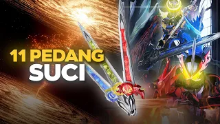 11 pedang suci dalam seri kamen rider saber