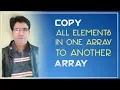 copying one array to another in c