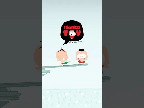 Jimmy Five gets ready to dive and... belly flop! Ouch, that’s gotta hurt! 😵‍💫 #MonicaToy