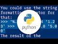 How to display a float with two decimal places