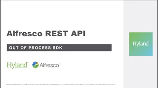 Alfresco REST API with Java SDK aka Out-Of-Process SDK