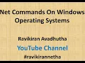 Windows Command Line - Net Share Net Use Net User useful commands