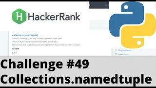 Hackerrank Python Challenge Collections namedtuple