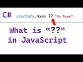 What is the Equivalent of C in JS Shorthand Ternary Operator in JavaScript