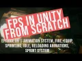 Episode 09 FPS in Unity from scratch Animation System Shooting Equip Reloading Sprinting