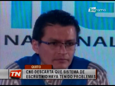 CNE descarta que sistema de escrutinio haya tenido problemas