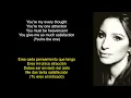 Barbra Streisand - The Main EventFight (Lyrics Spanish-English) (Español-Inglés)