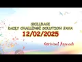 SkillRack Daily Challenge Java Solution 2025