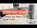 VEVOR Gravity-Fed Water Filter Setup Priming Guide Step-by-Step Tutorial