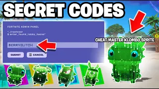 *NEW* CHEAT MASTER SPRITE CODES in Fortnite NOW! (New Secret Codes)