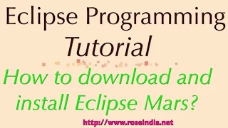 How to download and install Eclipse Mars
